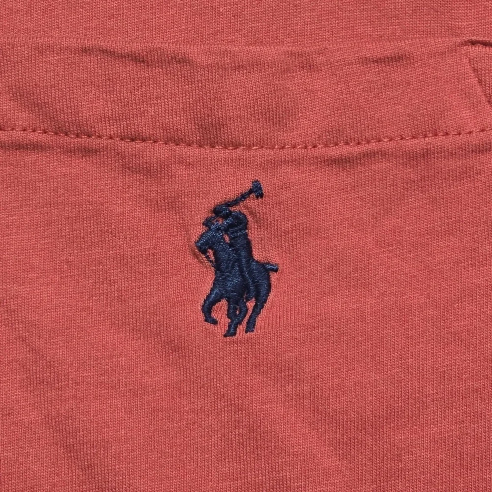 Polo Ralph Lauren Pocket Long Sleeve T-Shirt‎ Nantucket Red Mens M Blue Pony
